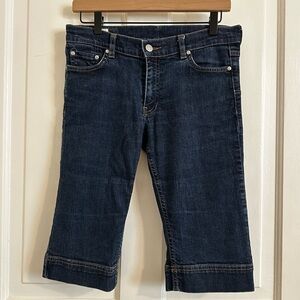 Vintage Y2K Denim Capri Dark Wash Low Rise Jeans Lacoste Size 6 / 30 / Small